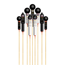 NR 108  Fari raketsortiment 9 stk. nem 391 g