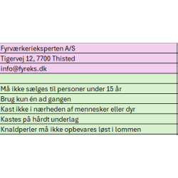 Nr 70 Knaldperler 15 pakker med 10 stik i hver